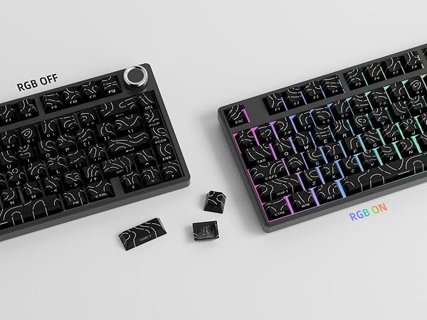 shine through keycaps