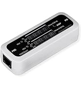 TRENDnet Inline PoE Tester, TC-NTP1, Tests 4PPoE, PoE+, PoE & Passive PoE Technology, Wattage, Vo...