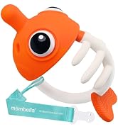 Teething Toys 3-6 Months, Mombella Clownfish Teethers for Babies 6-12 Months, Soft Silicone Baby ...