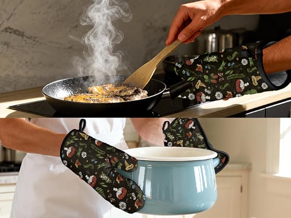 Miss Adola Cotton Kitchen Towels, Oven Mitt and Pot Holder Sets