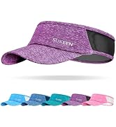 Sukeen Sports Sun Visor Men Women Lightweight Portable Cooling Stretchy Visor Hat for Running, Go...