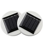 Aukora Solar Panel Top Replacement for Solar Table Lights Outdoor, Hanging Solar Lanterns to Deco...