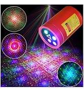 Chims Party Light RGB 33 Patterns with Red Starry Sky Music Activated Lights for Christmas Xmas F...