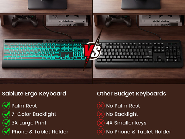wired computer keyboard