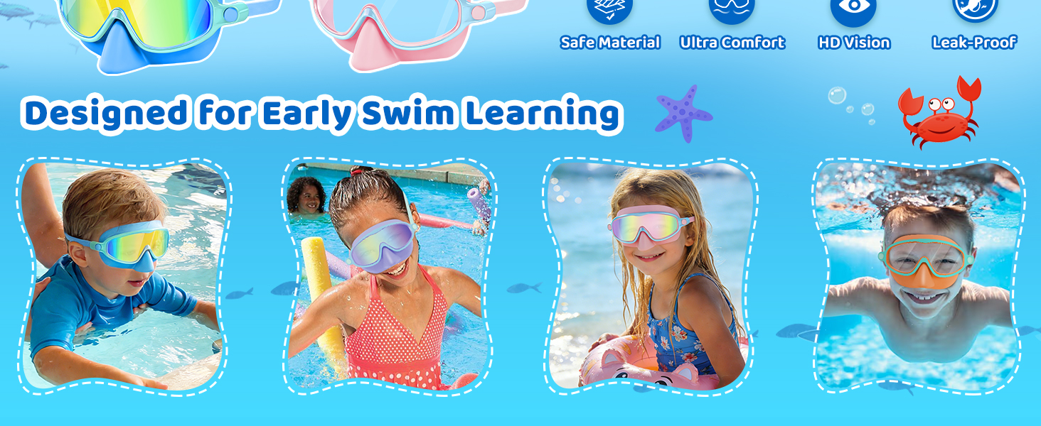 kids goggles with nose cover