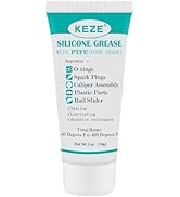KEZE 92003 Silicone Grease with PTFE,Teflon-Based Lubricant Silicon Grease Tube for Machine Autom...