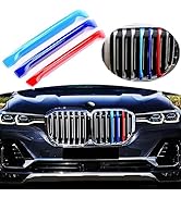 Exact Fit ///M-Colored Grille Insert Trims Compatible with BMW 2019-2023 X7 G07 Accessories for 7...