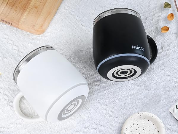 min Ya Temperature Control Smart Mug Cup bottom heating and anti-scald design