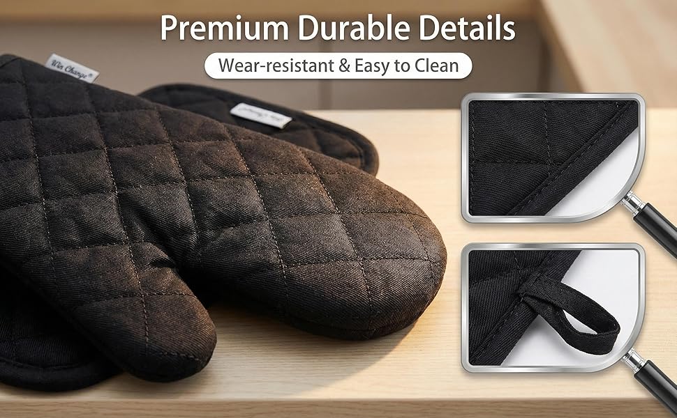 oven mitts and pot holders sets black 3