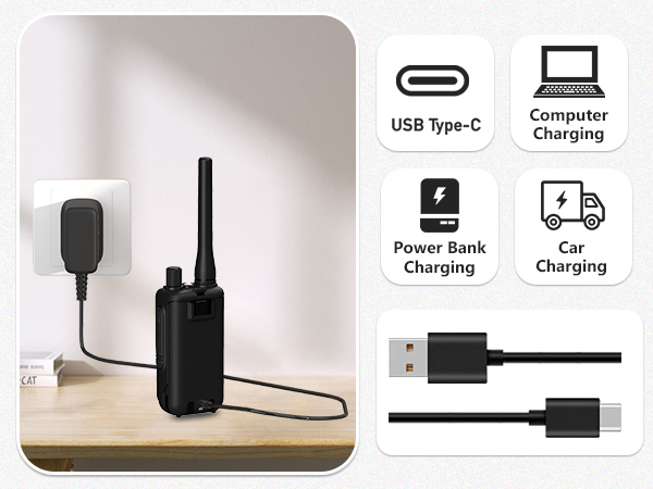 04-3 BAOFENG uv-5r mini Transparent TYPE-C Charge
