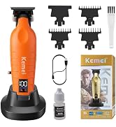 KEMEI Hair/Beard Trimmer for Men Cordless Hair Clippers for Hair Cutting | T-Blade Barber Clipper...