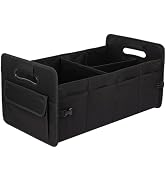 JiatuA Car Trunk Organizer, Car Organizers and Storage Collapsible Multi Compartment Container Bo...
