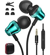Wired Earbuds for Chromebook Laptop PC,3.5mm in-Ear Headphones for Kindle Fire HD 10 8 Plus 7 Tab...