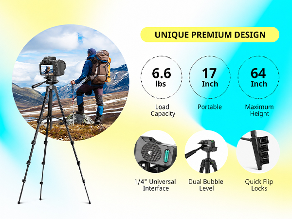 Sensyne 64" Camera Tripod Stand