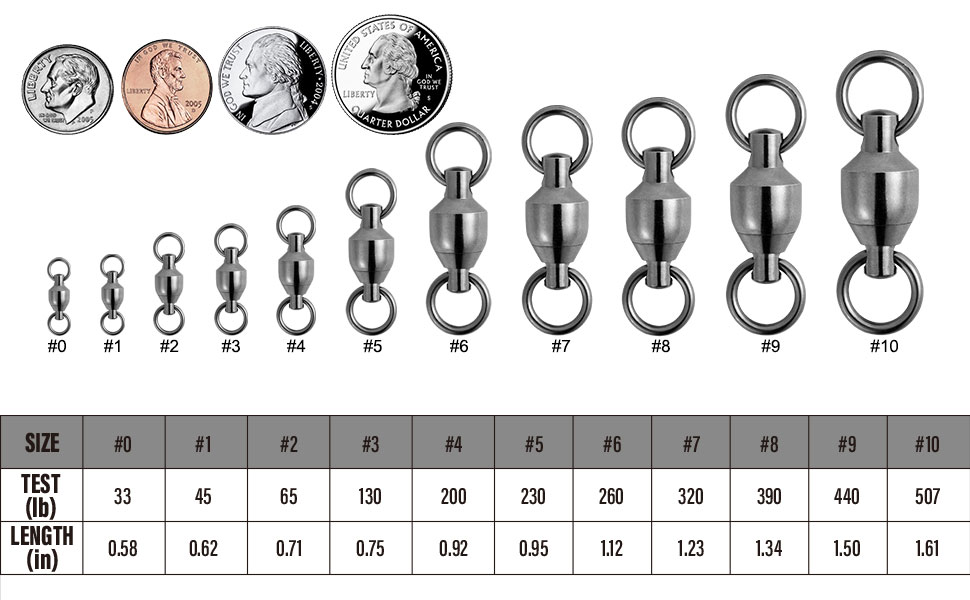 Fishing Swivels Ball Bearing Swivels