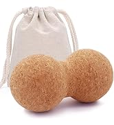 KITWILD Cork Peanut Massage Ball, Peanut Double Lacrosse Massage Ball for Deep Tissue Muscle Mass...