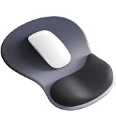 Mouse Pad with Wrist Rest,Ergonomic Mouse Pad with Comfortable Gel Wrist Rest Support and Non-Sli...