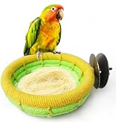 MUYG Bird Nest for Cage,Handmade Cotton Rope Parakeet Breeding Nest Handwoven Parrot Hatching Bed...