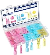 54PCS Heat Shrink Bullet Wire Connectors Kit 22-10AWG Waterproof Bullet connectors Heat Shrink Fe...