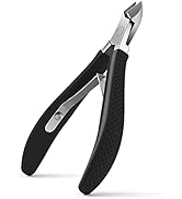 FVION Cuticle Clippers – Small Cuticle Trimmer, Rubber Coated Handle Manicure Tools – Full Jaw Cu...