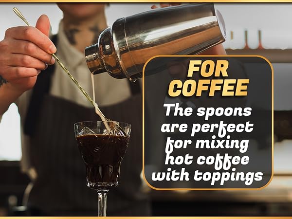 bar spoons cocktail mixing spoon long coffee spoons coffee bar accessories bar accessories