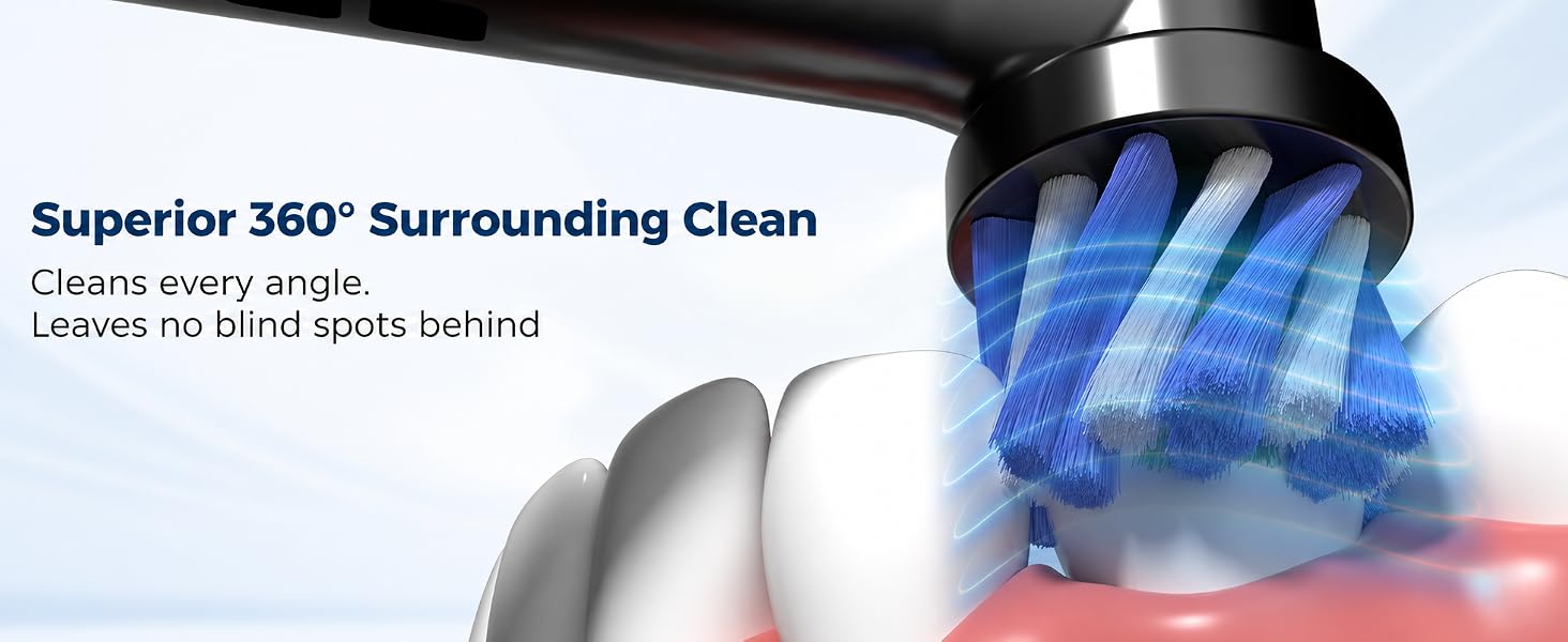 toothbrush with water flosser