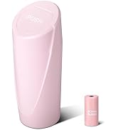 SGLRT Car Trash Can Bin with Lid - Car Garbage Can Cup Holder - Pink Mini Leakproof Vehicle Trash...