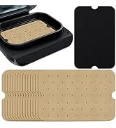 WMKGG Disposable Air Fryer Parchment Paper, 200 PCS Perforated Rectangular Air Fryer Liners for N...
