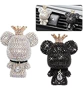 Bling Bear Air Fresheners for Car, 2Pack Shiny Air Vent Clips Valentine's Day Gift Car Air Vent F...