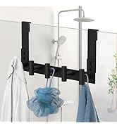VINHOLD Extended Robe Door Hooks, Heavy Duty Stainless Steel Towel Hooks for Frameless Glass Show...