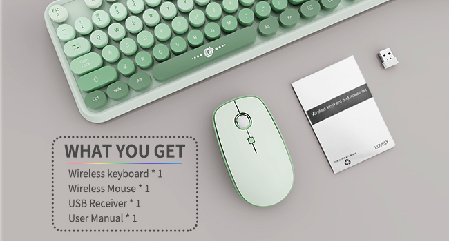 cute complete keyboard mouse bundle