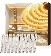 EMITEVER LED Strip Lights 2700K, UL 24V LED Tape Light Warm White, Ra 95+, IP30, 16.4ft, 2.9W/ft,...