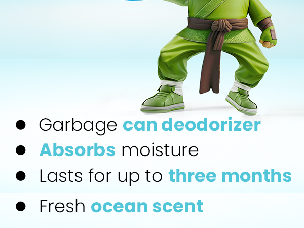 Garbage Can Deodorizer Absorbs Moisture Lasts for Up to Three Months Fresh Citrus Scent