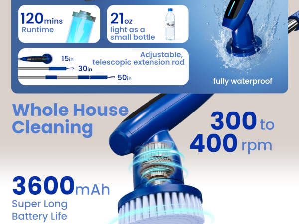 electric spin scrubber, electric scrubber, cordless power scrubber, bathroom scrubber electric