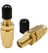 NYTKL 2PCS 1/4" Inflation Schrader Valve, DOT Inflation Valve with Push to Connect, Brass Schrade...