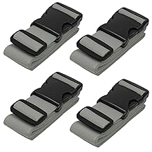 Four gray plastic clips or fasteners with adjustable sliding mechanisms, likely used for securing or organizing items.