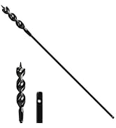 Flexible Installer Drill Bit 1/2 Inch x 54 Inch, Wire Pulling and Fishing, Auger Head Installer D...