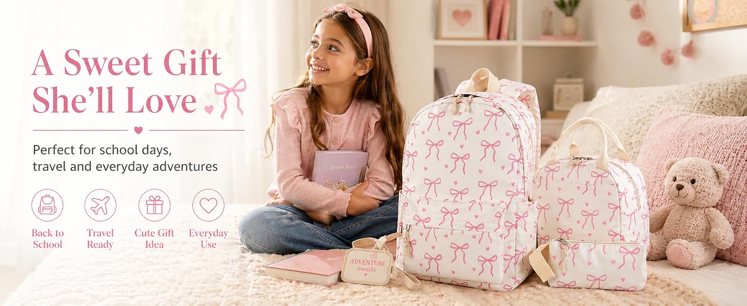 backpack with lunch bag