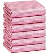 Streak Free Miracle Cleaning Cloths Easy Clean Nanoscale,Fish Scale Microfiber Window Mirror Glas...
