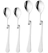 OSALADI 4pcs Espresso Spoon Stainless Steel Jam Honey Spoon Coffee Stir Milk Mixing s Tea Hanging...