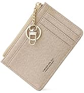 Coin Purse Change Leather Wallet for Women Men Pouch Card Holder RFID Blocking KeyChain Credit Ca...