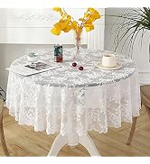 Jeloris Round Lace Tablecloth with Elegant Scalloped Bottom for Any Special Event Such as Wedding...