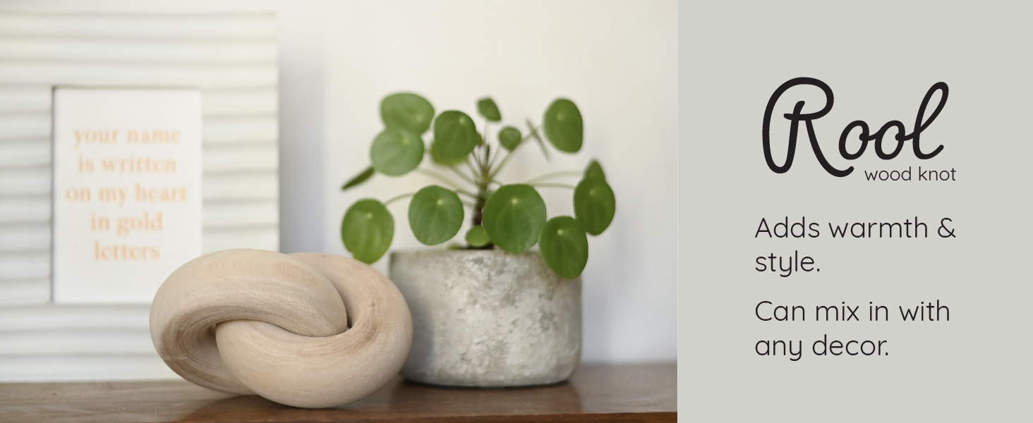 Wooden Knot minimalist home decor