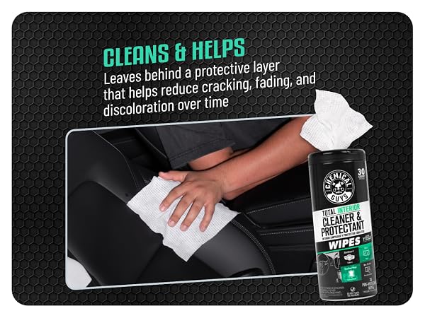 New car scent interior wipes cleaning vehicle interior surfaces quickly without extra tools