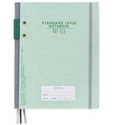 DesignWorks Ink Standard Issue Planner Notebook No. 3 Journal with Lined Pages, Elastic Closure, ...