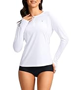 SANTINY Women's Rash Guard UPF50+ SPF Long Sleeve Swimsuits Top UV Sun Protection Swim Shirts for...