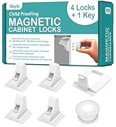 SKYLA HOMES Magnetic Cabinet Locks Baby Proofing Child Safety - The Safest Quickest and Easiest M...