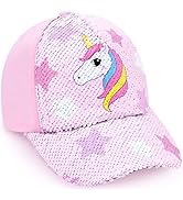 Kids Baseball Hat Unicorn Girls Baseball Cap Toddler Trucker Hat Girls Hats for Kids Ages 4-8