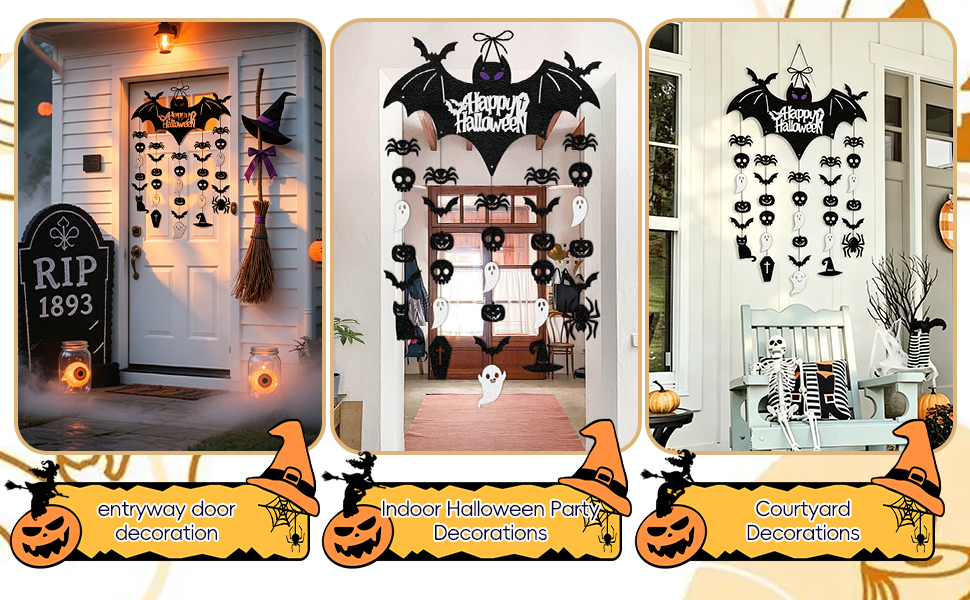 Halloween Door Sign Decorations