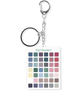 Seasons Color Analysis Swatch Keychain Portable Seasonal Palette for Personal Styling Guide, Clea...